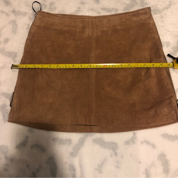 BLANK NYC SUEDE CAMEL SIDE ZIPPER MINI SKIRT SIZE (29) - Picture 13 of 13
